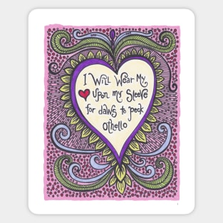 I Will Wear My Heart Sticker